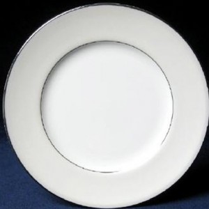 Nikko Ceramics Platinum Beaded Pearl 6" Bread and Butter Plate NCA1595